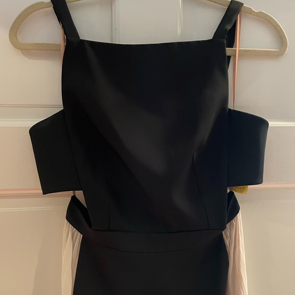 BCBG Black & White Cutout Evening Gown. Size 2 - Picture 7 of 10